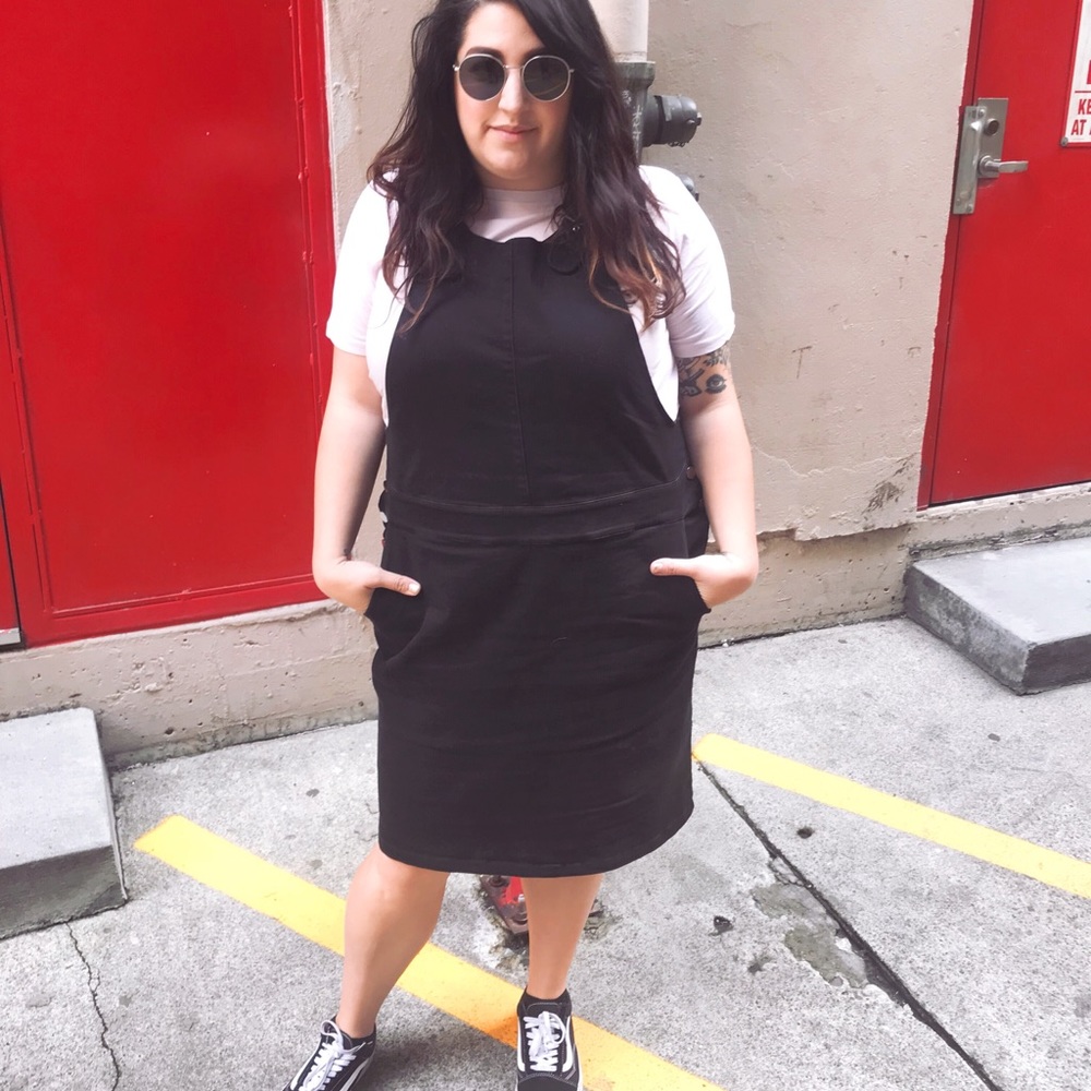 Plus Size Denim skirt overall (Universal Standard)